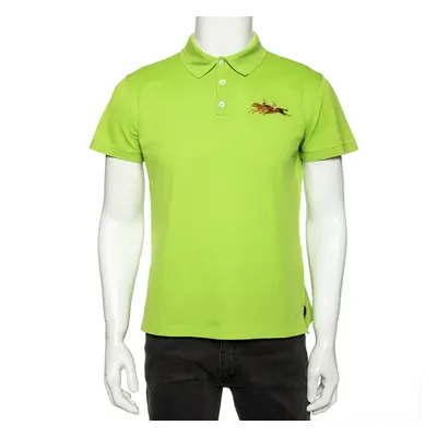 Ralph Lauren Green Cotton Pique Tailored Fit Polo T-Shirt