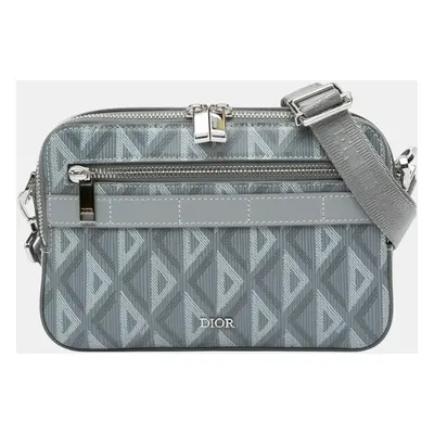 Dior Grey CD Diamond Safari Bag with Strap