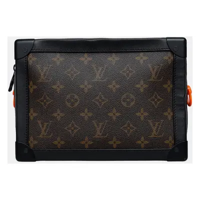 Louis Vuitton Brown/ Black Leather Monogram Coated Canvas Solar Ray Soft Trunk Bag