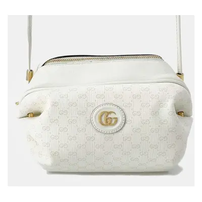 Gucci White Mini GG New Candy Crossbody Bag