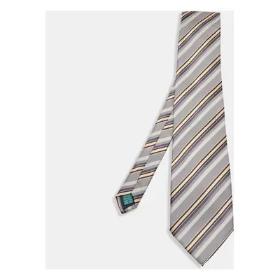 Valentino Vintage Multicolor Diagonal Striped Silk Traditional Tie