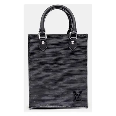 Louis Vuitton Black Epi Petit Sac Plat Handbag