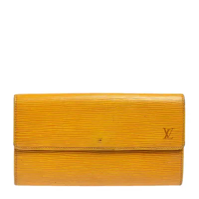 Louis Vuitton Tassil Yellow Epi Leather Sarah Wallet