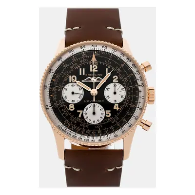 Breitling Black 18k Rose Gold Navitimer RB0910371B1X1 Manual Winding Men's Wristwatch mm