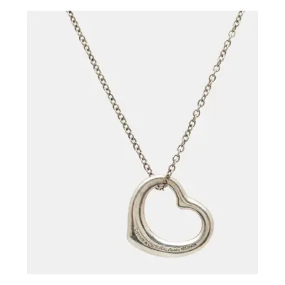 Tiffany & Co. Elsa Peretti Open Heart Sterling Silver Necklace