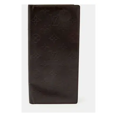 Louis Vuitton Dark Brown Monogram Matte Leather Bifold Wallet Organizer