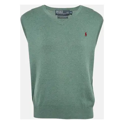 Polo Ralph Lauren Green Cotton Knit Sleeveless T-Shirt