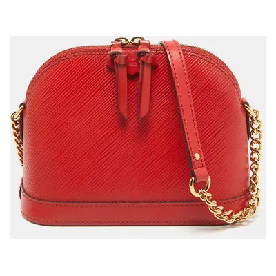 Louis Vuitton Red Epi Leather Mini Alma Bag