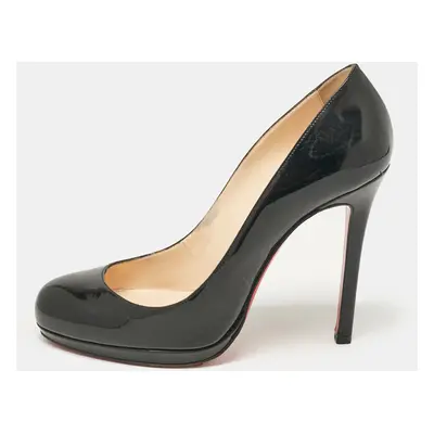 Christian Louboutin Black Patent Leather New Simple Pumps Size