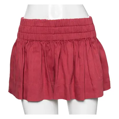 Isabel Marant Etoile Red Linen Blend Shorts