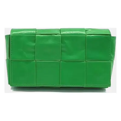 Bottega Veneta Green Leather Candy Cassette Belt Bag