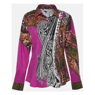 Etro Multicolor Printed Cotton Button Front Shirt