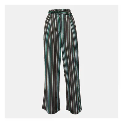 Suoli Multicolor Lurex Knit Belted Trousers