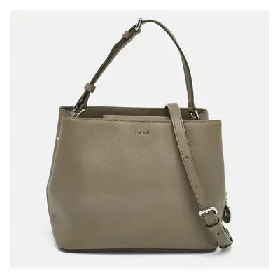 DKNY Beige Leather Bryant Bucket Bag