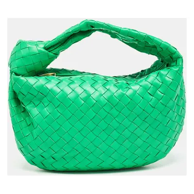 Bottega Veneta Green Intrecciato Leather Teen Jodie Hobo