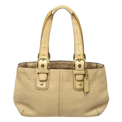 Coach Cream Leather Soho Tote