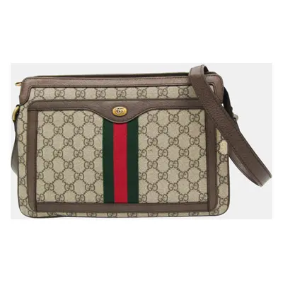 Gucci Ophidia Beige PVC Shoulder Bag