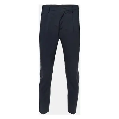 Valentino Navy Blue Wool Trousers