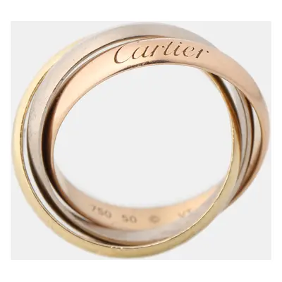 Cartier Trinity 18K Yellow Rose and White Gold Ring EU