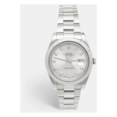 Rolex Silver Diamond