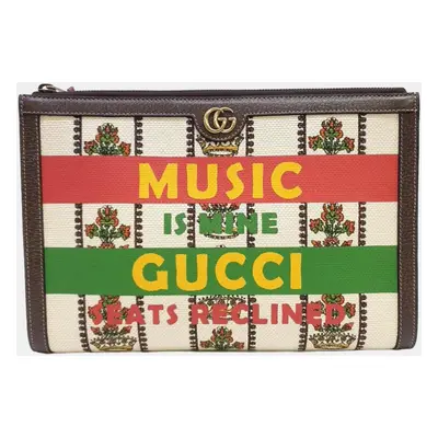 Gucci Multiclore Canvas 100th Anniversary Clutch Bag