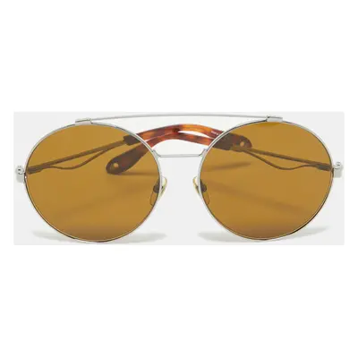 Givenchy Brown/Silver Tone GV 7048/S Run Away Round Sunglasses