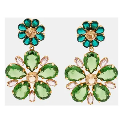 Dolce & Gabbana Crystals Gold Tone Earrings