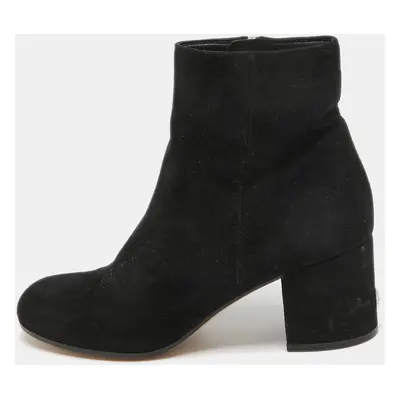 Gianvito Rossi Black Suede Ankle Boots Size