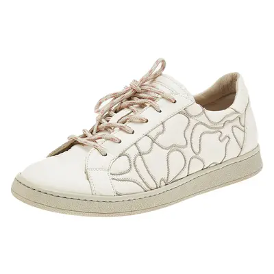 Brunello Cucinelli White Leather Low Top Sneakers Size