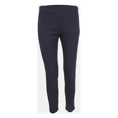 Joseph Navy Blue Stretch Gabardine Leggings