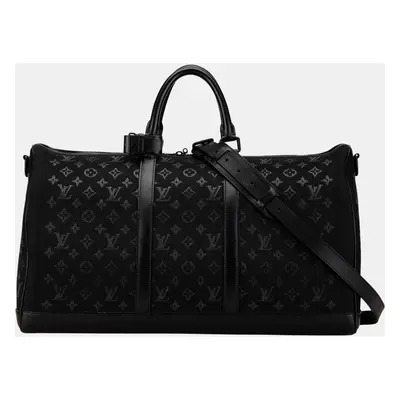 Louis Vuitton Black Monogram Light Up Keepall Bandouliere