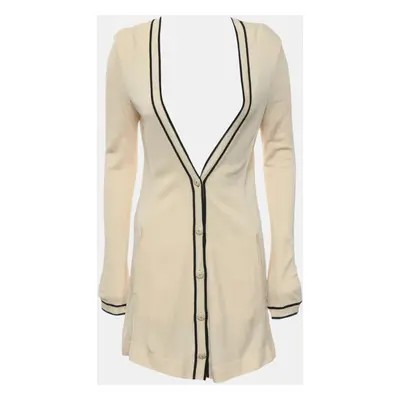 Chanel Ivory/Black Knitted Cardigan