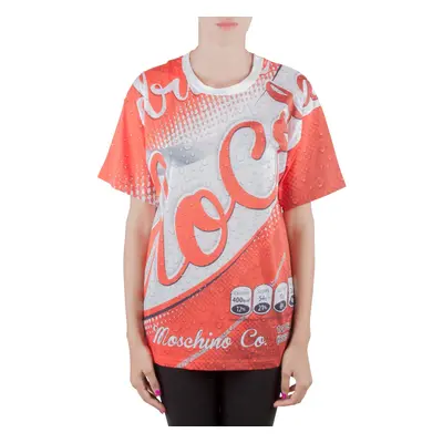 Moschino Couture Red Soda Can Printed Cotton Oversized T Shirt