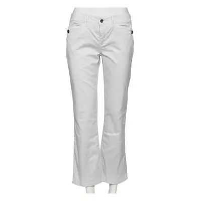 Emporio Armani White Cotton Regular Fit Pants