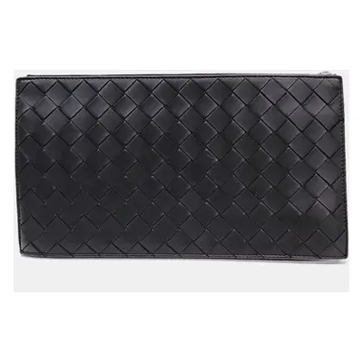 Bottega Veneta Black Intrecciato Nappa Pouch