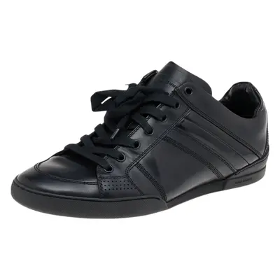 Dior Homme Black Patent and Leather Low Top Sneakers Size 39.5