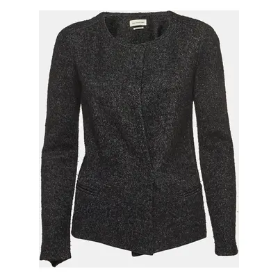 Isabel Marant Etoile Grey Wool Tweed Cardigan