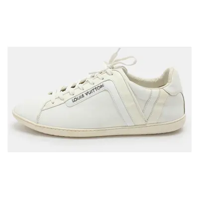 Louis Vuitton White Leather Low Top Sneakers Size 42.5