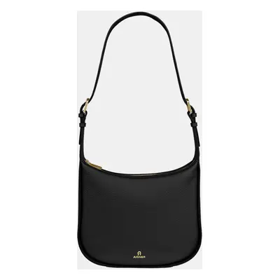 Aigner Black shiny light gold Metal Ivy Hobo Bag Black