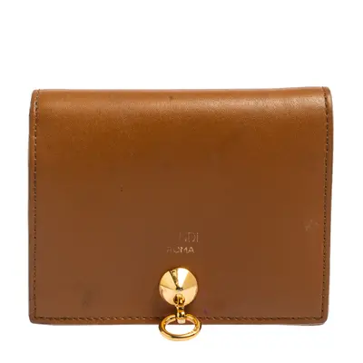 Fendi Brown Leather By The Way Bifold Wallet