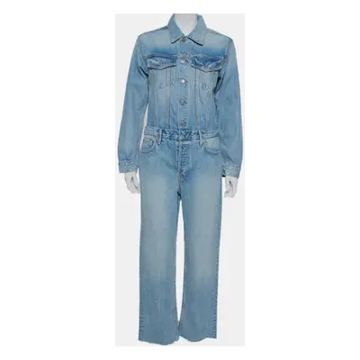 Grlfrnd Blue Denim Sloane Jumpsuit