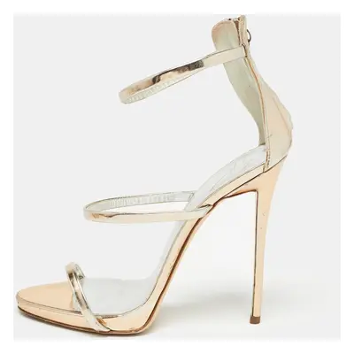 Giuseppe Zanotti Metallic Leather Harmony Sandals Size