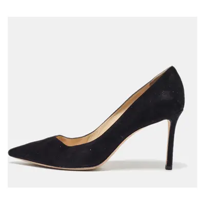 Jimmy Choo Black Suede Romy Pumps Size