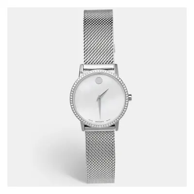 Movado Mother of Pearl Diamond Stainless Steel Museum