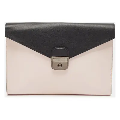 Longchamp Tricolor Leather Heritage Le Pliage Clutch