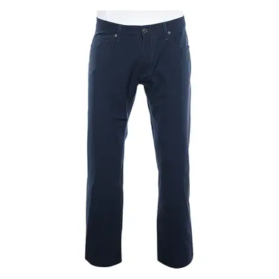 VJC Navy Blue Knit Straight Leg Pants