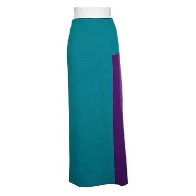 Roksanda Ilincic Colorblock Wool Crepe Maxi Skirt