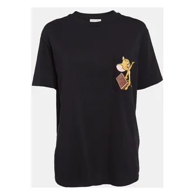 Etro x Tom and Jerry Black Print Cotton Knit T-Shirt