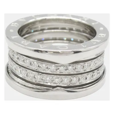 Bvlgari 18k White Gold B-zero1 Diamond Ring EU