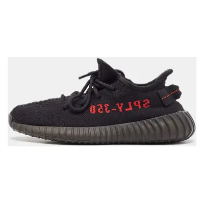 Yeezy x Adidas Black Knit Fabric Boost V2 Bred Sneakers Size